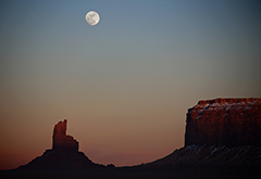 Moon Over Monument Valley